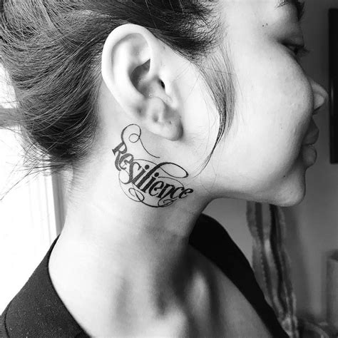 sexiest neck tattoos|female side neck tattoos.